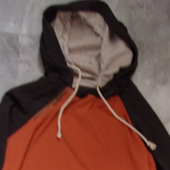 $62 NEW size 3x  womens ampersand avenue orange hoodie sweatshirt shirt gray 3 x - Picture 4 of 4